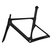 DENGFU UD Matt aero carbon road bike frame disc brake flat mount BB86 carbon frame bicycle headset setpost thru axle 2024 - buy cheap