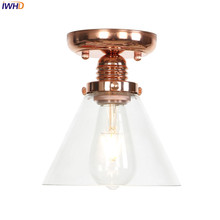 IWHD Glass LED Ceiling Lights LED Vintage Nordic Ceiling Lamp Industrial Living Room Light Fixture Home Lighting Lampara Techo 2024 - buy cheap