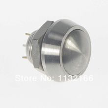 12mm OD Stainless Steel Momentary  1NO Push Button Switch Round Pin Terminals 2024 - buy cheap