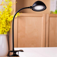 Dimmer Foldable Rechargeable LED Table Lamps Light Flexible Clip on Bedside Book Reading Black Desk Lamp Night Light Fixtures 2024 - buy cheap