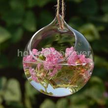 Flower Plant Hanging Clear Glass Vase Bottle Pot Wedding Garden Ball Decor 2024 - buy cheap
