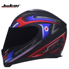 Новый JIEKAI DOT Полнолицевой мотоциклетный шлем Зимний с шарфом быстросъемный гоночный шлем M L XL XXL Casco мотоцикл capacete 2024 - купить недорого