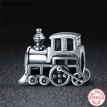 fit Europe Bracelet 925 Sterling Silver Vintage Steam Train Beads Cute Ancient Europe Car Charm S925 Pure Silver  DIY Jewelry 2024 - buy cheap