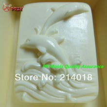 Dolphins mother and son modelling silicon soap mold Cake decoration mold large number wholesale Handmade soap mold NO.:SO380 2024 - buy cheap