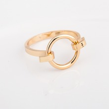 Простой стиль, кольца в форме крючка для соединения, специально разработанные черные посеребренные золотые кольца для женщин 2024 - купить недорого