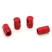 Red tire air valve caps Fit All Schrader valve (pack of 4) 2024 - buy cheap