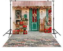 Telón de fondo fotografía regalo de Navidad casa celebrar Fondo cumpleaños estudio fotográfico photocall photobooth 2024 - compra barato