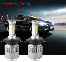 2pcs S2 H4 LED H7 H11 H1 H13 H3 9004 9005 9006 9007 COB LED Car Headlight Bulb 72W 8000LM 6500K Auto Headlamp 12V 24V fog light 2024 - buy cheap