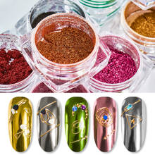 Mtssii зеркальный блеск для ногтей металлического цвета, УФ-гель для дизайна ногтей, полировка, хромированные хлопья, пигментные пылезащитные украшения для маникюра 2024 - купить недорого