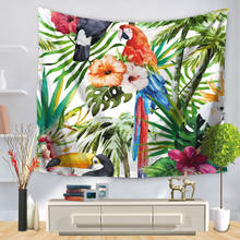 6 цветов Фламинго гобелены настенные гобелены тропический дом декоративная занавеска на дверь гостиная простынь Покрывало Скатерть TAP114 2024 - купить недорого