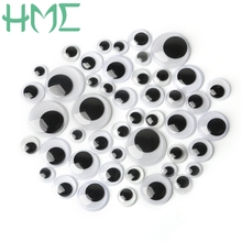 8/10/12/15/20mm 100pcs Random Mixed Not Self-adhesive Eyes DIY For Toys Dolls Googly Wiggly Eyeballs Scrapbooking Accessory 2024 - buy cheap