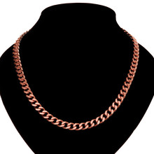 Vintage Long Rose Gold Chain For Men Hip Hop Necklace 8MM Rose Gold Color Thick Curb Chain Necklaces Men's Jewelry Colar Collier 2024 - buy cheap