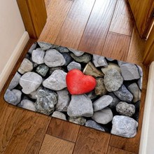 Creative 3D Carpets Heart-shaped Mats Living Room Rug Can be Custom Entry Mats Porch Pad Bedroom Foyer Kitchen Cushion Christmas 2024 - buy cheap