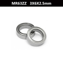 High Quality 10 PCS MR63ZZ ABEC-5 3X6X2.5 mm Deep groove Ball Bearings MR63 L-630 ZZ 2024 - buy cheap