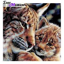 Ever Moment Diamond Painting Tiger Mosaic Full Square Drill Picture Of Rhinestone Diamond Embroidery 5D DIY Cross Stitch 3F013 2024 - buy cheap