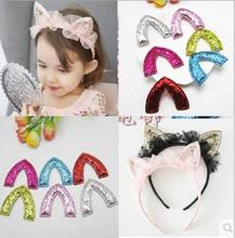 30pcs/lot 3D Badge 5cm Shiny cat ears Kids Patch, for Clothing, home decoration accessories, DIY, Baby Garment Accessorie 2024 - buy cheap