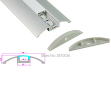 Juegos de 30x2 M/lote perfil de aluminio de diseño para el hogar para tiras led y perfil de vivienda led tipo arco súper plano para techo o pared 2024 - compra barato
