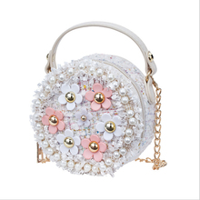 Bolsas de princesas prek para meninas pequenas, bolsas de ombro crossbody de flores para bebês meninas 2024 - compre barato