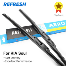 REFRESH Hybrid Wiper Blades for KIA Soul Fit Hook Arms 2009 2010 2011 2012 2013 2014 2024 - buy cheap