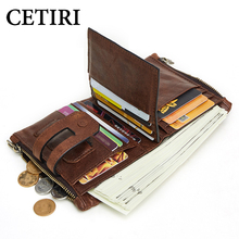 CETIRI Brand Designer Men Wallet Cowhide Coin Purse Bag for Male Clutch Leather Card Money Bag Holder New Man Wallets Purse 2024 - buy cheap