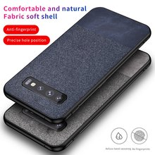 Funda con textura de tela de lujo para Samsung Galaxy S10, funda suave de tpu para teléfono Samsung S10 Plus, protección completa s10 + s10e 2024 - compra barato