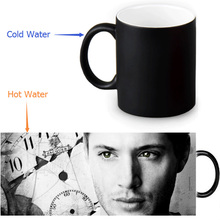 Jensen Ackles Heat Sensitive Coffee Mugs Cold Hot Heat Changing Color Magic Tea Milk Mug 2024 - buy cheap