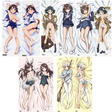 Serie de Brujas del mundo, personaje de Anime miyafuji yoshika & nikka edvardina katajainen Dakimakura, funda de almohada para el cuerpo, Otaku 2024 - compra barato