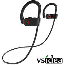 Sports Bluetooth Headphones IPX7 Waterproof Wireless Earphones w/Mic HD Stereo in-Ear Earbuds Noise Cancelling Headsets 2024 - buy cheap