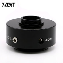 Adaptador para câmera de microscópio c 0,35x, ajustável, lente de redução trinocular para microscópio olympus szx ax cx bx mx 2024 - compre barato