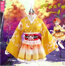 Hot Anime lovelive cosplay All staff cos Halloween Japanese cartoon sweet Daily women's kimono Costumes 2024 - buy cheap
