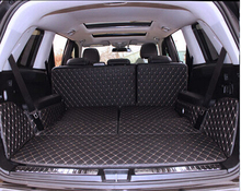 Full set car trunk mats for Mercedes Benz GLS 500 7 seats 2019 waterproof boot carpets cargo liner mats for GLS500 2018-2016 2024 - buy cheap