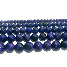 Wholesale Natural Stone purple Tiger Eye Agates Beads 4 6 8 10 12 MM Pick Size For Jewelry Making DIY Bracelet Necklace Material 2024 - buy cheap