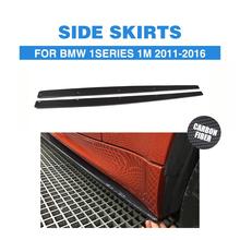 Боковые юбки из углеродного волокна, передние бамперы для BMW 1 серии E82 1 м Coupe Sedan 2011UP, Стайлинг автомобиля 2024 - купить недорого