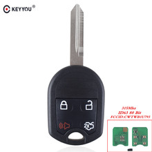KEYYOU 4 Button Smart Remote Keyless Car Key For Ford Edge Escape Expedition Explorer With 4D63 Chip 80 Bits CWTWB1U793 315Mhz 2024 - buy cheap