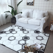 Alfombras geométricas para decoración del hogar, para sala de estar, suaves, modernas, para dormitorio, alfombra para mesa de té, antideslizantes 2024 - compra barato