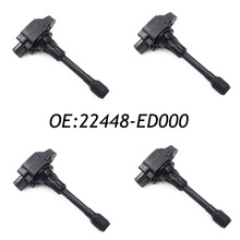 New 4pcs Ignition Coil For Nissan Altima Sentra Cube Rogue Infiniti UF549 22448-ED000 22448-JA00C Genuine 2024 - buy cheap