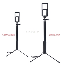 Suporte extensível de vara de selfie para iphone, ipad, dslr, android, gopro, 1.5m/2m 2024 - compre barato