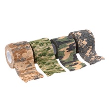 Fita camuflada 5cm x 4.5m, exército ferramenta de tiro de caça camuflagem furtiva fita envoltório à prova d' água durável, venda imperdível 2024 - compre barato