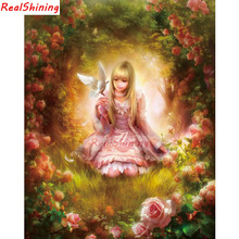 5D Diy Diamond Painting Cross Stitch full Square Diamond Embroidery Beautiful girl picture for room Decor H1722 2024 - buy cheap
