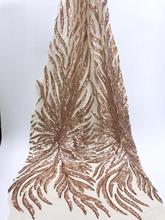 Африканская французская вышивка кружевная ткань африканские блестки кружева ткань SYJ-8643 французская кружевная ткань 2024 - купить недорого