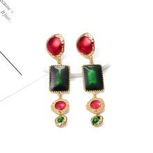 ZA Accessories Dangle Long Drop Earrings For Women Vintage Pendientes Jewelry Statement Brincos Bijoux Wholesale 2024 - buy cheap