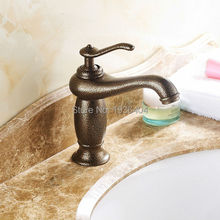 Bathroom Basin Faucet Antique Brass Finished Single Handle European Style Copper Deck Mount Mixer Taps RB1005 2024 - buy cheap