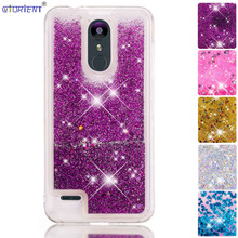 Cute Bling Case LG K9 Glitter Dynamic Liquid Quicksand Bumper Cover LMX210NMW LGK9 Soft Silicone Back Cases LG K 9 Phone Funda 2024 - buy cheap