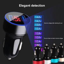 12V to 24V Dual USB 3.1A Phone Car Charger adapter 2 Ports Voltage LCD Display Vehicle outlet Socket for mobile cell huawei etc 2024 - buy cheap