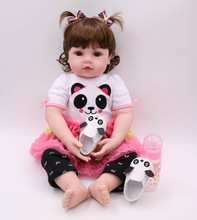 Forrsdor  60cm soft cloth body lifelike toddler girl with lovely short hair  best kids playmate silicone reborn baby doll 2024 - buy cheap