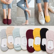 Summer Harajuku Cute Candy Color Invisible Non-slip Funny Socks Women Girls Casual Cotton Breathable Ankle Boat Socks calcetines 2024 - buy cheap