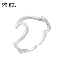 Smjel anel punk geométrico feminino, anel de joias minimalista para casamento e presente de aniversário syjz144 2024 - compre barato