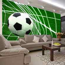 Photo wallpaper 3D football goal scene wallpaper children's bedroom living room restaurant school stadium wallpaper mural 2024 - buy cheap