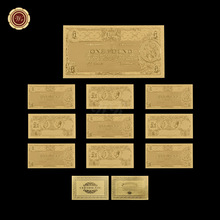 Wr itens de decoração para casa, cédula de ouro colecionável old eur 1, coleção com valor de papel australiano 2024 - compre barato