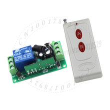 Interruptor de controle remoto sem fio dc 1ch, 12v 1, tansmissor e 1 receptor, 315mhz/433mhz, automação residencial, código fixo, sku: 5099